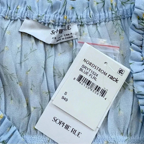 NWT Sophie Rue Floral Blouse - Picture 4 of 10